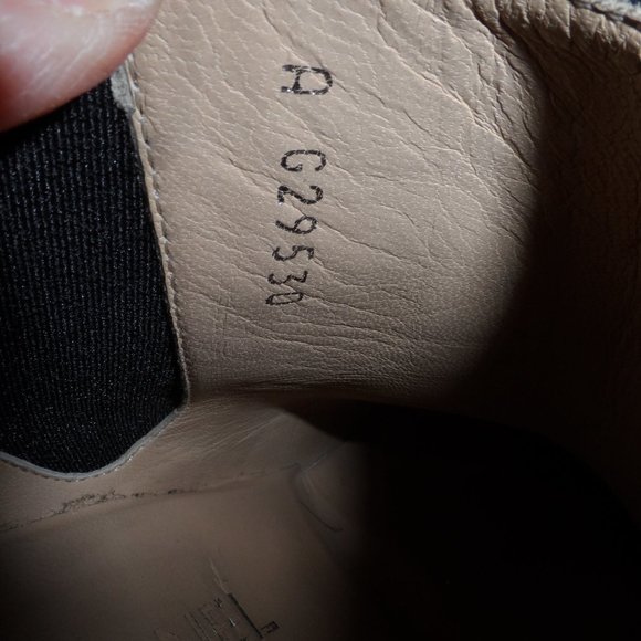 CHANEL Black Goatskin Leather Black Ankle Boots Size 37.5B - Picture 13 of 16